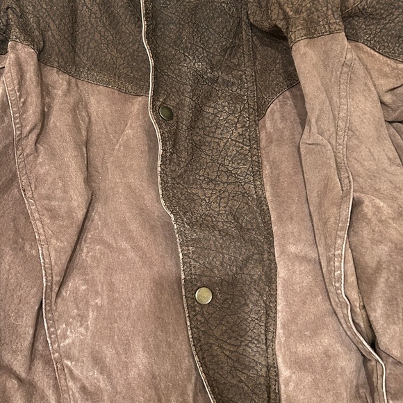 Men's Two-Tone Brown Jacket - Picture 4 of 11